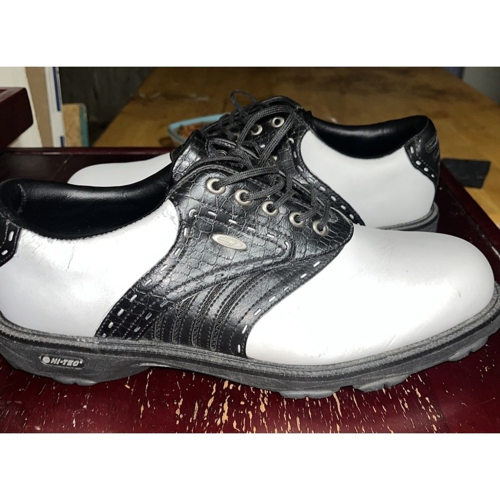 Hi-Tec V-Lite Typhoon II Golf Shoes Men's Size 11 Black White CDT - NO SPIKES - Picture 5 of 9
